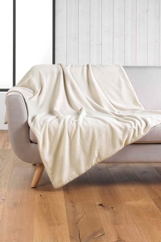 Manta Wooly - Natural - 125 x 150 cm