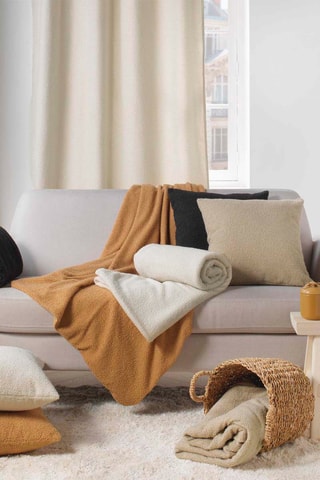 Manta Wooly - Natural - 125 x 150 cm