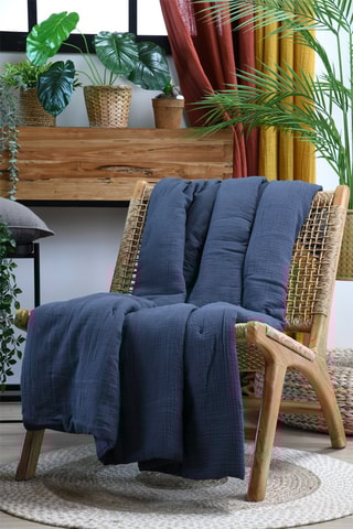 Manta Coline - Azul marino