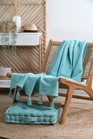 Manta Marlow - Turquesa - 125 x 150 cm