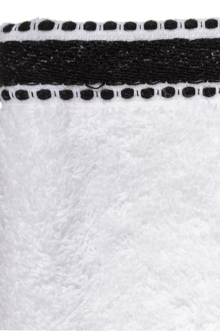 2 manoplas de baño Joia - Blanco - 15 x 21 cm