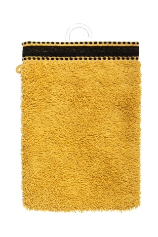 2 manoplas de baño Joia - Ocre - 15 x 21 cm