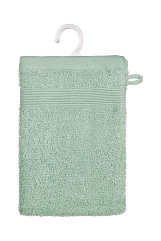 2 manoplas de baño - Verde claro - 15 x 21 cm