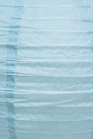 Pantalla para lámpara de techo japonesa de papel Oya - Celeste - 35 x 32 cm