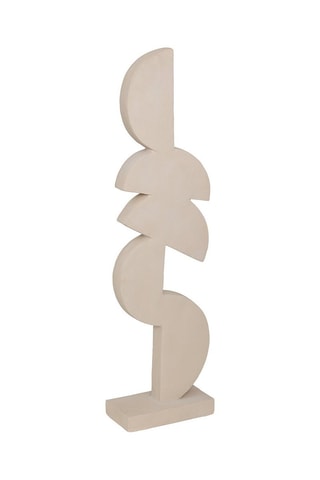 Figura decorativa Leya - Bege - 25 x 13 x 95 cm