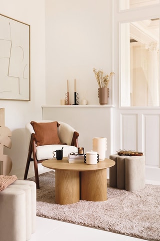 Figura decorativa Leya - Bege - 25 x 13 x 95 cm