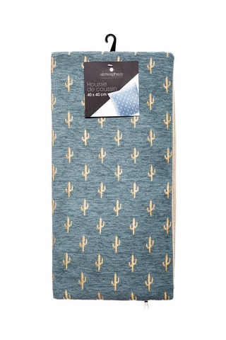 Funda de cojín Cactus - Azul ­- 40 x 40 x 1,2 cm