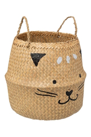 Cesta plegable Chat - Beige - 37 x 37 x 38 cm