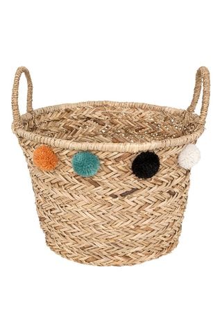 Cesto Leopard - Bege - 40 x 26 cm