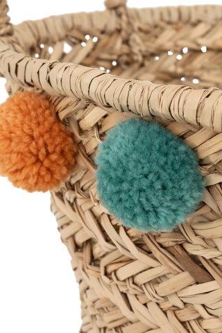 Cesto Leopard - Bege - 40 x 26 cm