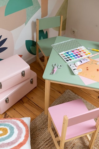 2 cajas de organización Metal - Rosa