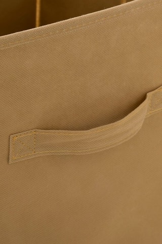 2 cajas de organización Soleil - Blanco y marrón - 29 x 29 x 29 cm