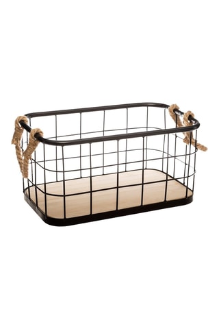 3 cajas de organización de paulonia Austin - Negro