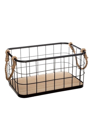 3 cajas de organización de paulonia Austin - Negro