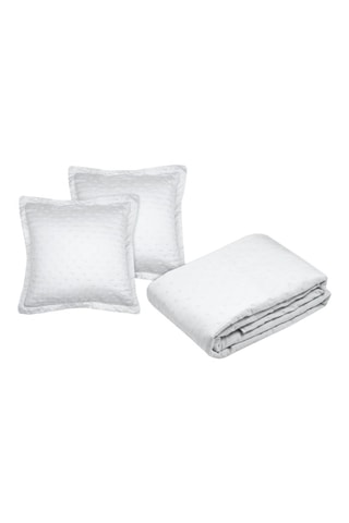 Juego de colcha Cleo - Blanco