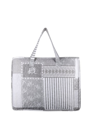 Conjunto de colcha Arkansas - Gris y blanco