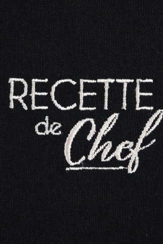 2 servilletas de tela Duo - Negro y beige