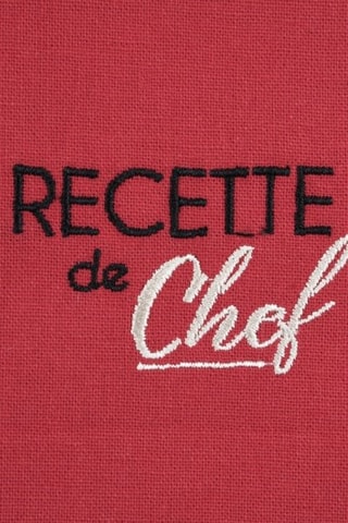 2 servilletas de tela Duo - Rojo y beige