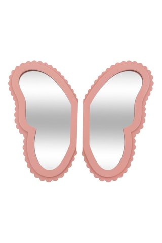 2 espejos Anna - Rosa - 37 x 1,2 x 37 cm