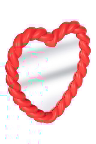 Espejo Amour - Rojo - 31 x 1,8 x 33 cm