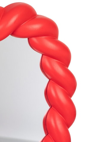 Espejo Amour - Rojo - 31 x 1,8 x 33 cm
