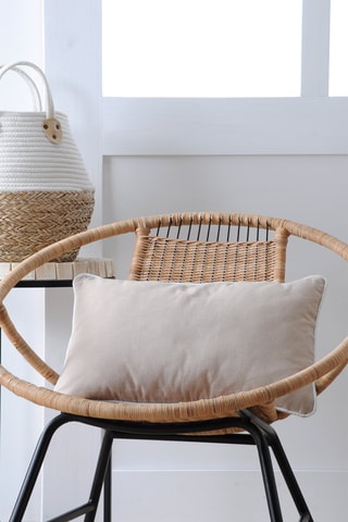 Cojín Duo - Beige y crudo - 30 x 50 cm