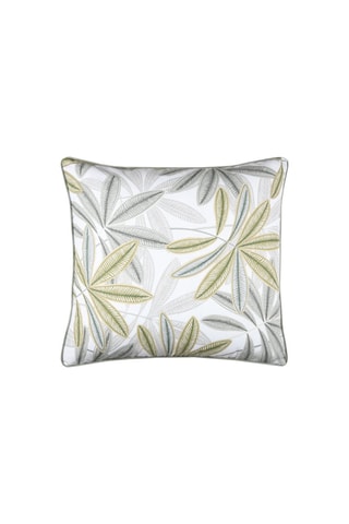 Cojín Debra - Caqui y blanco - 55 x 55 cm