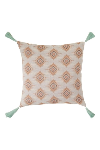 Cojín Ikat - Crudo - 38 x 38 x 10 cm