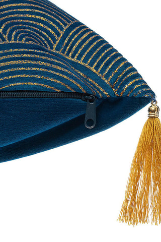 Cojín Glitter - Azul ­- 40 x 14 x 40 cm