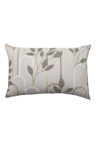 Cojín Roseris - Gris y crema - 40 x 60 x 20 cm