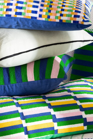 Cojín Linah - Verde - 45 x 12 x 45 cm