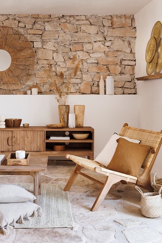 Cojín Linah - Beige - 45 x 12 x 45 cm