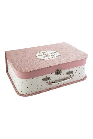 3 maletines Douceur - Rosa - 23,6 x 16,5 x 7,5 cm