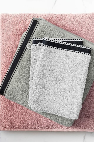 Toalla de tocador Joia - Gris oscuro - 30 x 50 cm