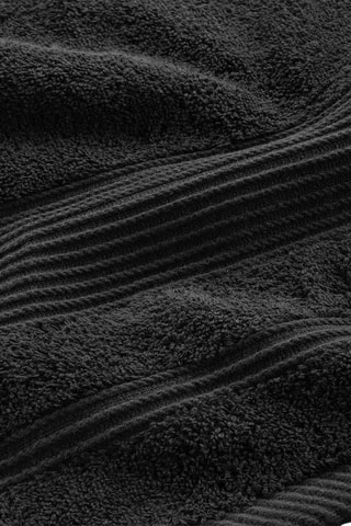 Toalla de baño Tendresse - Negro - 90 x 150 cm