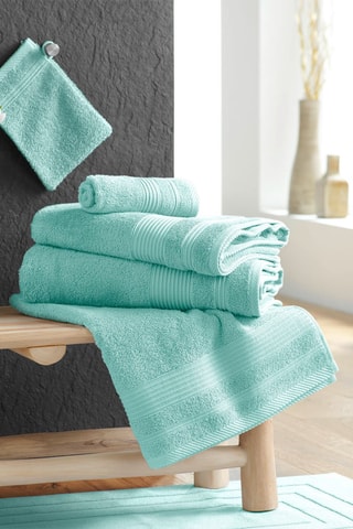 Toalla de mano Tendresse - 
Aguamarina - 50 x 90 cm