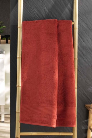 Lençol de banho Tendresse Terracota - 70 x 130 cm