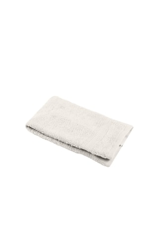 Toalla de tocador de algodón orgánico Lagune - Crudo - 30 x 50 cm