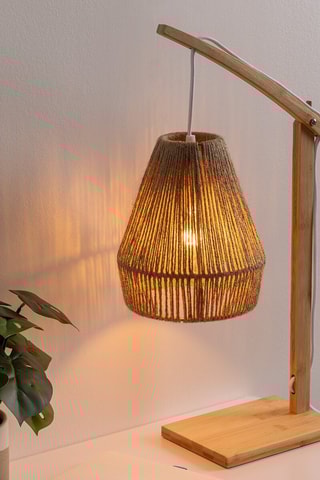 Lámpara de sobremesa de bambú Nat - Beige