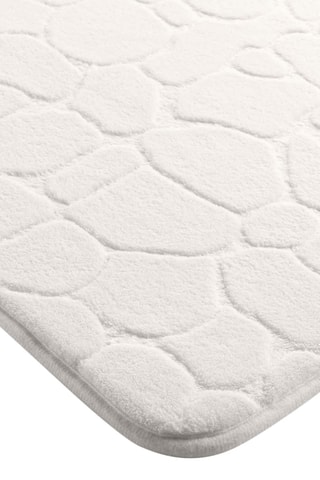 Alfombra de baño Ricochet - Blanco - 50 x 120 cm