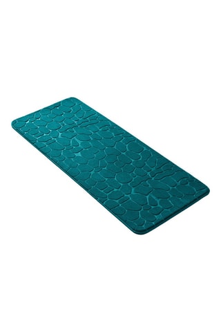 Alfombra de baño Ricochet - Azul ­- 50 x 120 cm