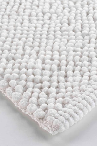 Alfombra de baño Yanis - Blanco - 50 x 80 x 0,8 cm