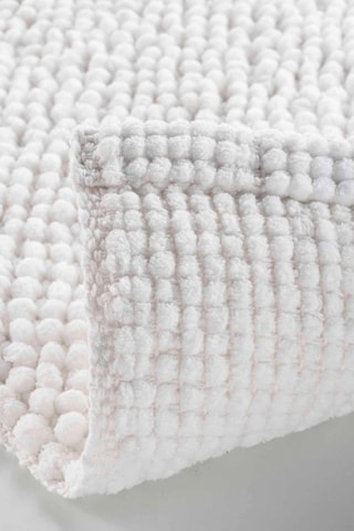 Alfombra de baño Yanis - Blanco - 50 x 80 x 0,8 cm