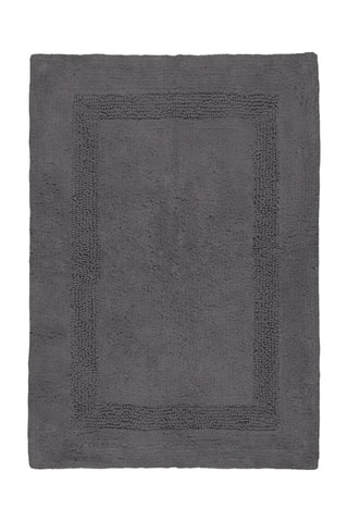 Alfombra de baño Softness - Antracita - 50 x 80 cm