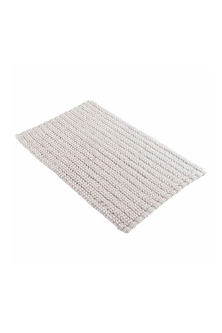 Alfombra de baño Voltis - Blanco - 50 x 80 x 0,8 cm