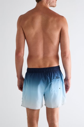 Bañador corto dip-dye - Azul