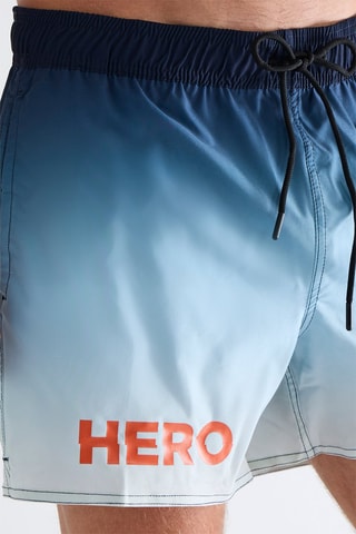 Bañador corto dip-dye - Azul