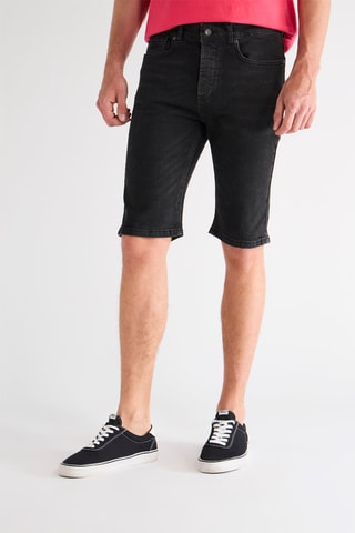 Bermudas vaqueras - Negro