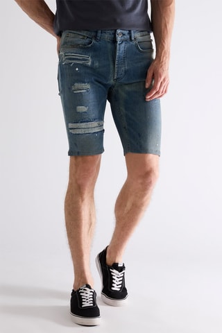 Bermudas vaqueras - Azul marino