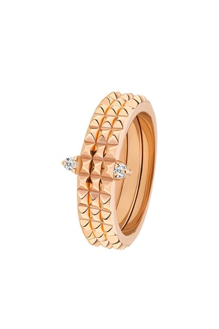 Anillo bañado en oro rosa Ulua